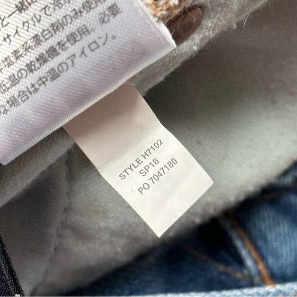 Rivet & Thread Retro Blue Straight Leg Button Fly Fringe Hem Jeans Women’s 28 - Picture 13 of 14